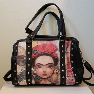 Frida Kahlo Faux Leather Purse